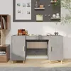 Image de vidaXL Bureau Gris béton 140x50x75 cm