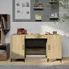 Image de vidaXL Bureau Chêne sonoma Bois d'ingénierie