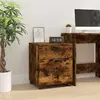 Image de vidaXL Classeur mobile - Chêne fumé 45 cm