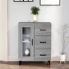 Image de vidaXL Buffet sonoma gris 69,5x34x90 cm bois d'ingénierie