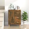 Image de vidaXL Buffet - Chêne fumé