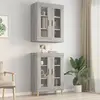 Image de vidaXL Armoire murale Sonoma gris