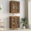 Image de Vidaxl Armoire Murale Suspendue 69,5x34x90 cm - Chêne Marron
