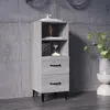 Image de vidaXL Buffet sonoma gris 34,5x34x90 cm
