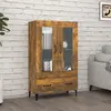 Image de VIDAXL Buffet haut chêne fumé 70x31x115 cm
