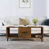 Image de vidaXL Table Basse Chêne Fumé