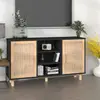 Image de vidaXL Buffet - Noir 105x30x60 cm