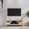 Image de VidaXL Blanc Meuble TV Bois d'ingénierie
