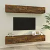 Image de vidaXL Meubles TV Muraux 4 pcs - Chêne Fumé