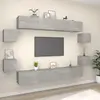 Image de vidaXL Ensemble de meubles TV 8 pcs - Gris béton