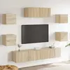 Image de vidaXL Ensemble Meuble TV 7 pcs - Chêne sonoma