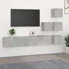 Image de vidaXL Meuble TV mural - Gris Béton