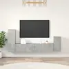 Image de vidaXL Ensemble de meubles TV 4 pcs - Gris béton