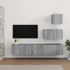 Image de vidaXL Ensemble 4 pcs TV Sonoma gris
