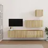 Image de vidaXL Meuble TV 4 pcs - Chêne sonoma