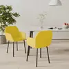 Image de VidaXL Lot de 2 Chaises à Manger - Velours Jaune
