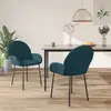 Image de VidaXL Chaises velours 2 pcs - Bleu