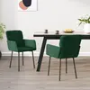 Image de VidaXL Lot de 2 - Vert foncé Velours