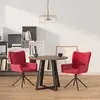 Image de VIDAXL Chaises pivotantes de salle à manger - Rouge bordeaux