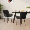 Image de VidaXL Chaises noires velours