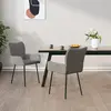 Image de vidaXL Chaises à manger Lot de 2 - Gris Clair