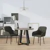 Image de vidaXL Chaises à manger - Gris foncé (lot de 2)