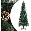 Image de vidaXL Sapin artificiel Vert 210 cm Avec pommes de pin