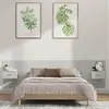 Image de vidaXL Tête de lit avec armoires Gris béton