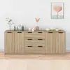 Image de vidaXL Buffets 3 pcs - Chêne sonoma