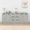 Image de VIDAXL Buffets 3 pcs - Gris béton