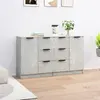 Image de vidaXL Buffets 2 pièces gris béton