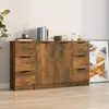Image de vidaXL Buffets 3 pcs - Chêne fumé