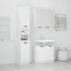 Image de vidaXL Bois d'ingénierie Blanc