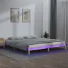 Image de VidaXL Cadre de lit avec LED - 120x200 cm - Bois massif