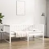 Image de Lit de jour 90x190 cm Bois massif Blanc