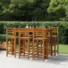 Image de vidaXL Tabourets de bar - Acacia massif - Lot de 6