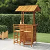 Image de vidaXL Ensemble de bar de jardin 3 pièces - Bois d'acacia