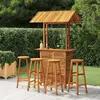 Image de vidaXL Ensemble de bar de jardin 5 pcs Bois d'acacia solide