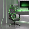 Image de vidaXL Chaise de jeu de massage - Noir/Vert