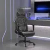 Image de vidaXL Chaise de jeu massage - Noir&Gris