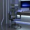 Image de vidaXL Chaise de jeu - Noir et Bleu