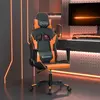 Image de vidaXL Chaise de jeu Noir et orange