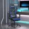 Image de VidaXL Chaise de Jeu Massage Noir/Bleu