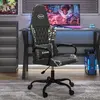 Image de Vidaxl Chaise de jeu de massage - Noir et camouflage