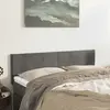 Image de vidaXL Têtes de lit - Gris foncé velours