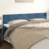 Image de VidaXL Têtes de lit Bleu foncé Velours