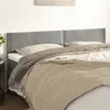Image de vidaXL Têtes de lit - Gris clair velours