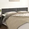 Image de vidaXL Têtes de lit 2 pcs - Velours Gris foncé