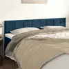 Image de VIDAXL Têtes de lit 2 pcs - Bleu foncé - Velours