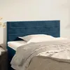 Image de vidaXL Tête de lit - Velours - Bleu foncé
